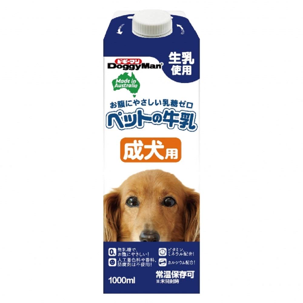 ドギーマン 犬用おやつ ペットの牛乳 成犬用 1.0リットル (x 10) (ケース販売)