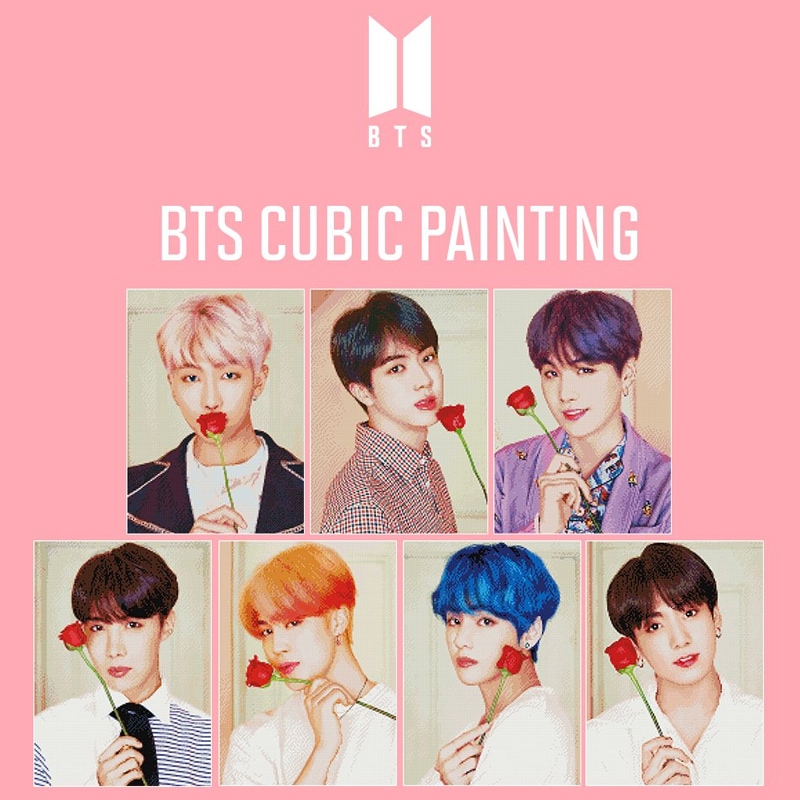 防弾少年団 公式 Goods BTS CUBIC PAINTING (ver.1) DIY BTS