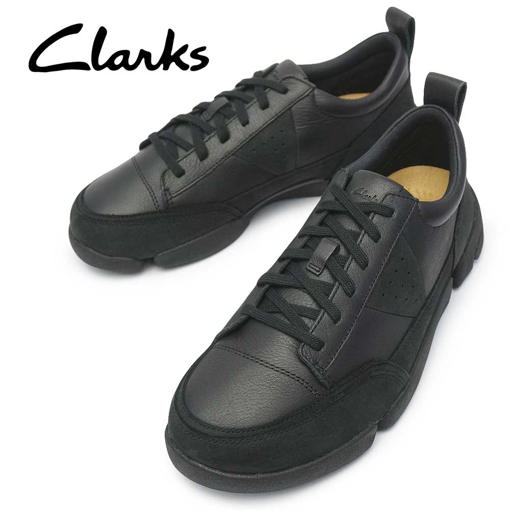 トライジェニック2メット ブラックレザー メンズ カジュアルシューズ