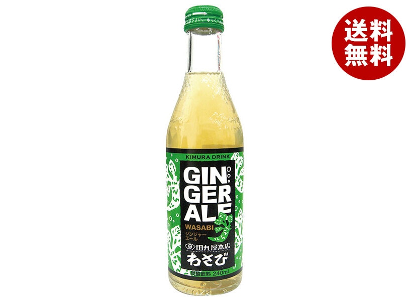 木村飲料 WASABI(ワサビ)ジンジャーエール 240ml瓶×20本入×(2ケース)