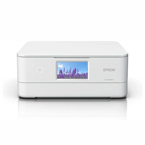 エプソン【EPSON】A4プリント対応 Colorio カラリオ ホワイト インクジェットプリンター 複合機 EP-887AW
