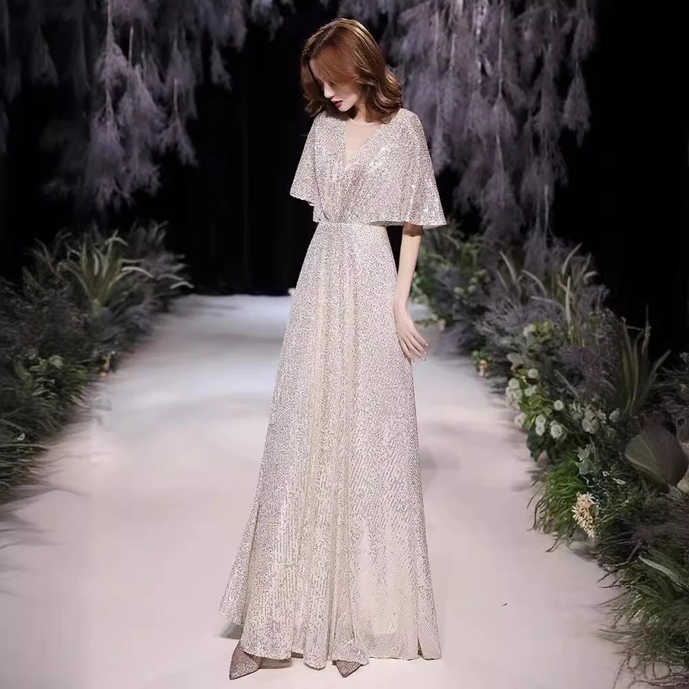 新しいイブニングドレススカート女性2025ンピース ロング 入学式 宴会 結婚式 ドレス パーティードレス お呼ばれ 披露宴