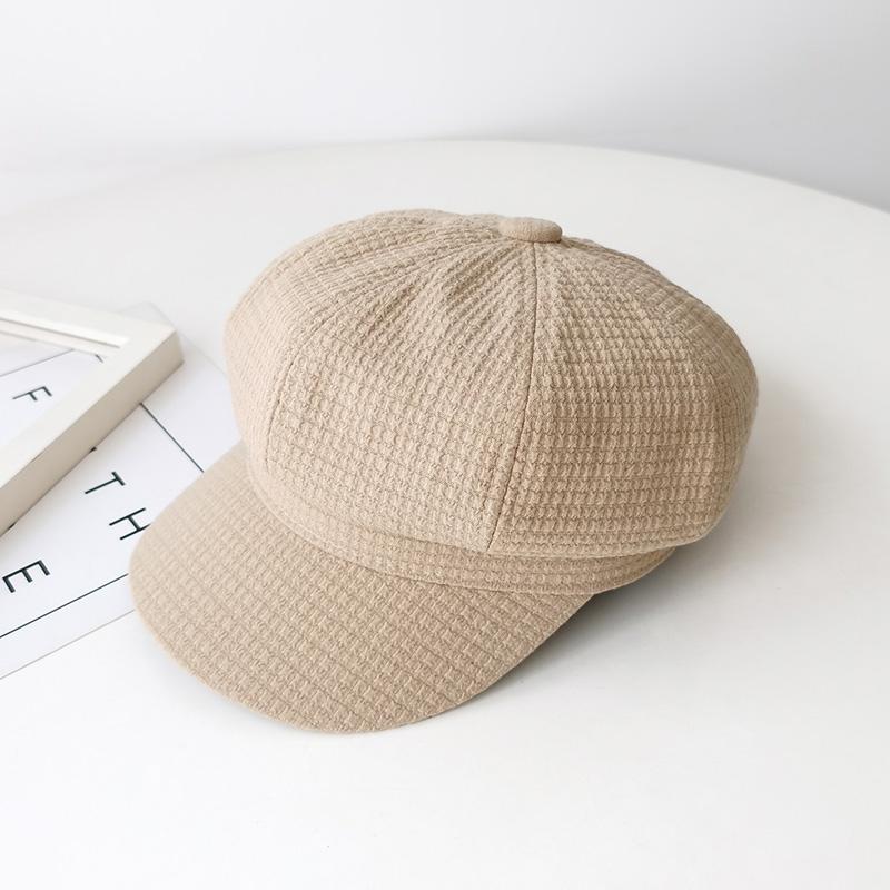 秋冬 コーデ レディース ファッション オシャレ アイテム カワイイ シンプル 大人カワイイ シンプル 八角 帽子 ベレー帽 韓国スタイル レトロ