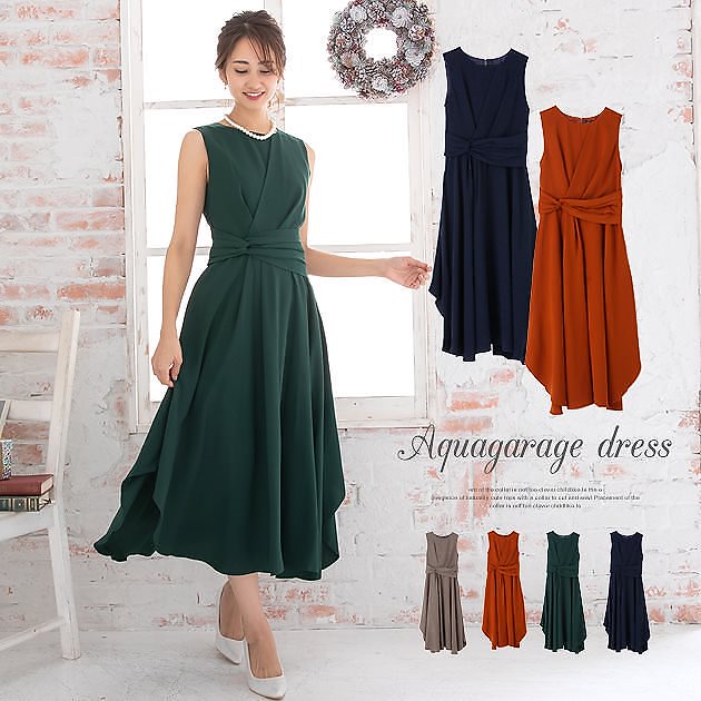 360度抜かりなし！編みあげバックリボンドレス