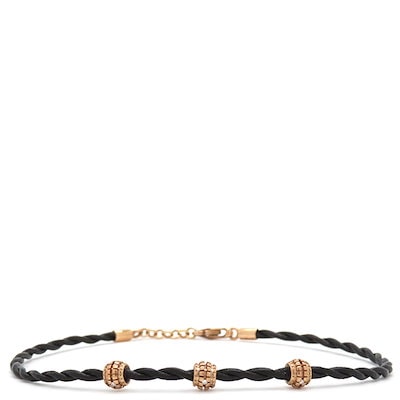 ダミアーニ Damiani メトロポリタンドリーム 3P 20062141 ダイヤモンド K18WG レザー ブレスレット ユニセックス 101675883 返品可ダミアーニ Damiani メトロポリタン ドリーム 3P