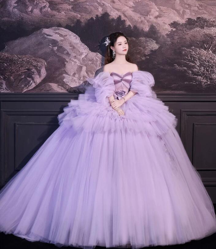 【人気商品超目玉】オフショルダー 宴会ドレス お姫様 成人式ドレス 二次会ドレス パーティードレス 結婚式ドレス ワンピース カラードレス ロング丈ワンピース 花嫁ドレス 高級感 ウェディングドレス