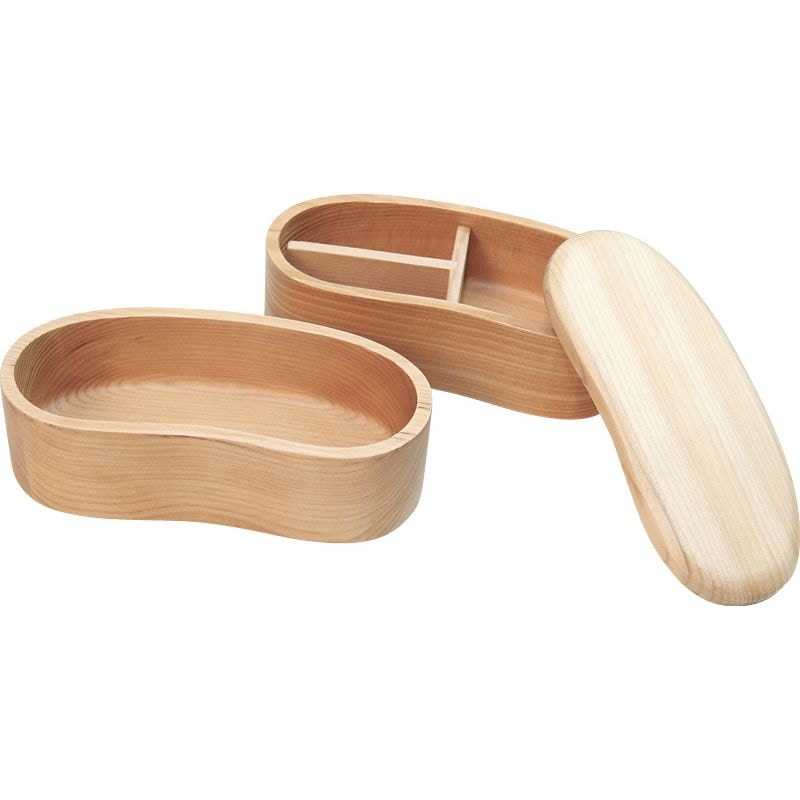 くりぬき弁当箱二段 豆型