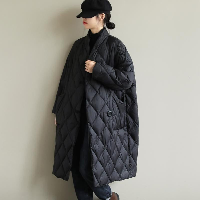 レディース アウター 上着 中綿コート キルティング ロング Vネック ワイド フェミニン ポケット 前開き ボタン 大人可愛い シンプル