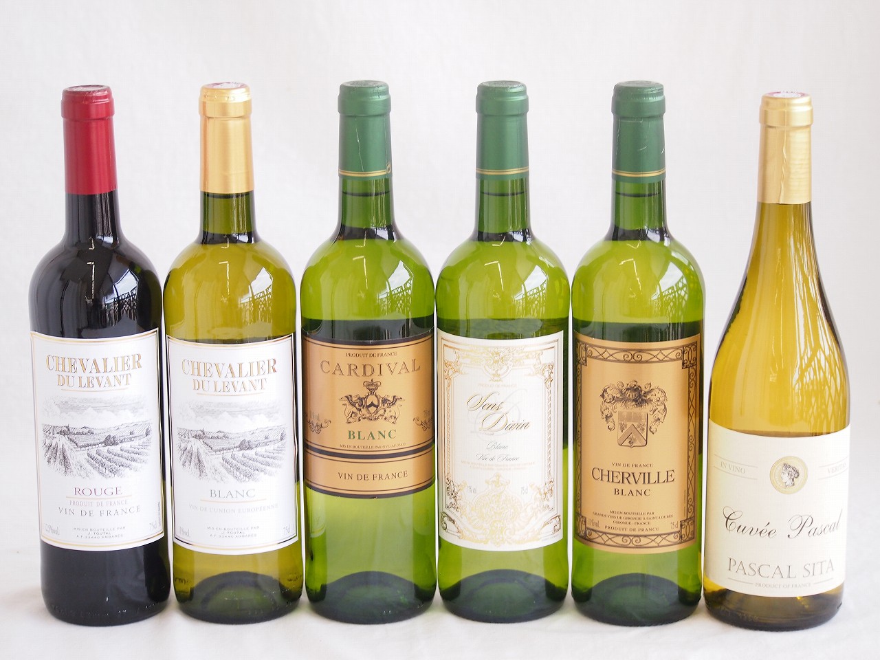 フランス赤白ワイン6本セット(シュバリエデュルヴァン ルージュ シュバリエデュルヴァン ブラ