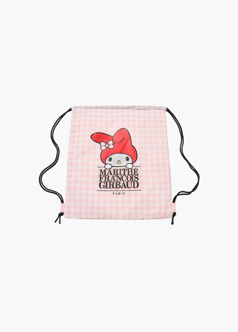 [公式] MARITHE X MY MELODY CLASSIC LOGO STRING BACKPACK - PINK