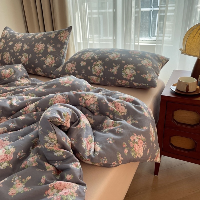 全綿A類母子級抗菌有酸素全綿二重ガーゼ4点セット親肌小清新プリント3点セット 6,032円