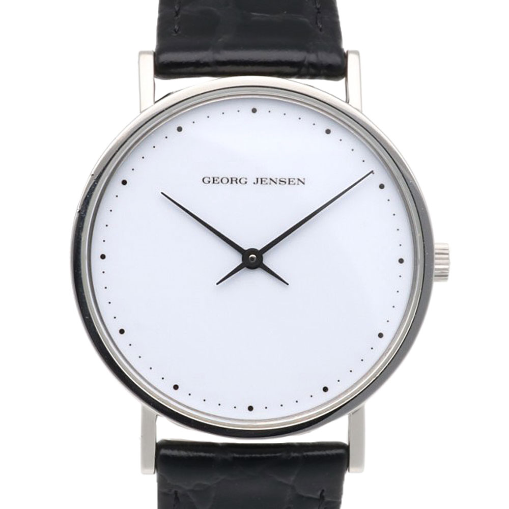 ジョージジェンセン コッペル 腕時計 ステンレススチール 321 クオーツ 磨き直し済 1年保証 Georg Jensen 中古 美品