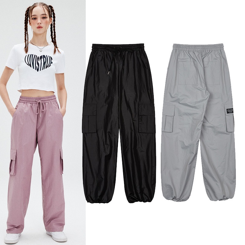 [SU CARGO PANTS] PINK / GRAY / BLACK / トレンディな最近のトップとマッチすれば完璧です/ 裾のストリング調節が可能で2WAY雰囲気を演出します