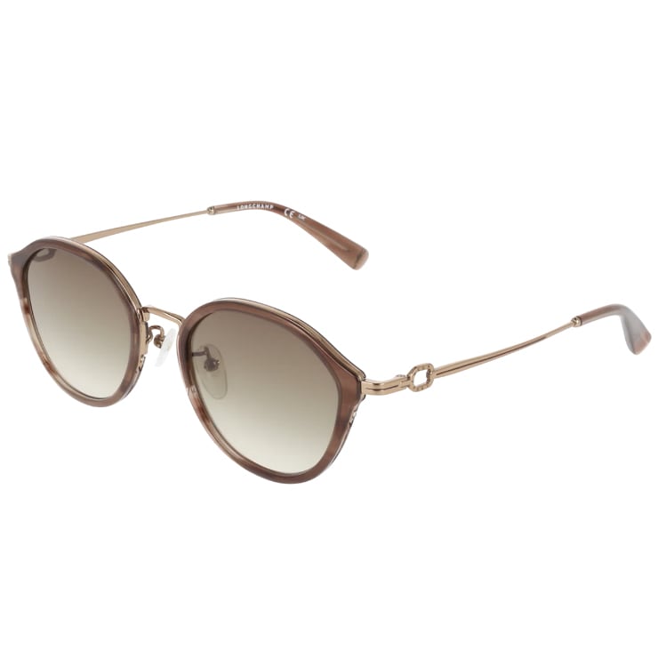 レディース サングラス lo770slbj-238 女性用 UVカット UV400 紫外線対策 ボストン 型 アセテート フレーム BROWN HORN カラー