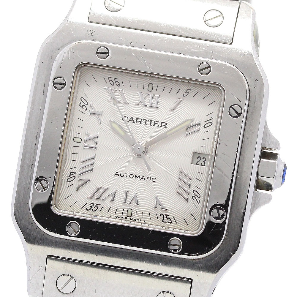 カルティエ CARTIER W20040D6 サントスガルベ LM デイト 自動巻き メンズ _849118【中古】 284,490円