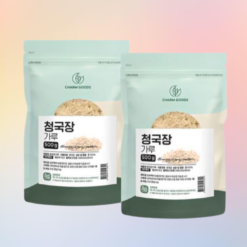 韓国伝統の発酵食品 チョングッチャン粉末 500g×2個セット 豆より香ばしい！腸活・健康志向におすすめ 発酵食品 国産大豆使用 ヘルシーフード