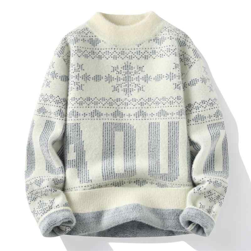 メンズ ファッション 服 男性用 オシャレ シンプル 大人 かっこいい 大きいサイズ ストリート 紳士服 セーター 厚手 ハーフ タートルネック インナー セーター