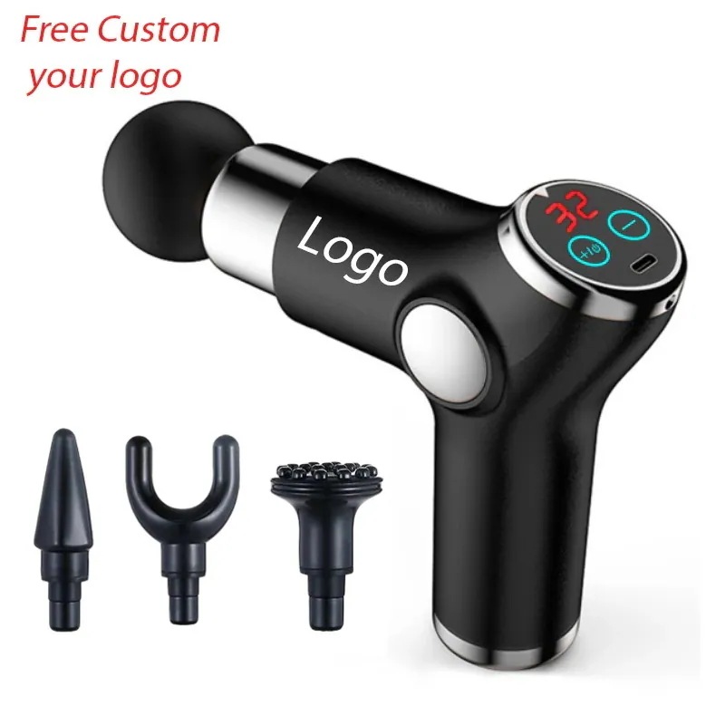 カスタムロゴ付き電動マッサージガン 全身ケア 用全身全身ケア デバイス 鼻と腹の全身ケア ャー フィットネス 肩こり解消
