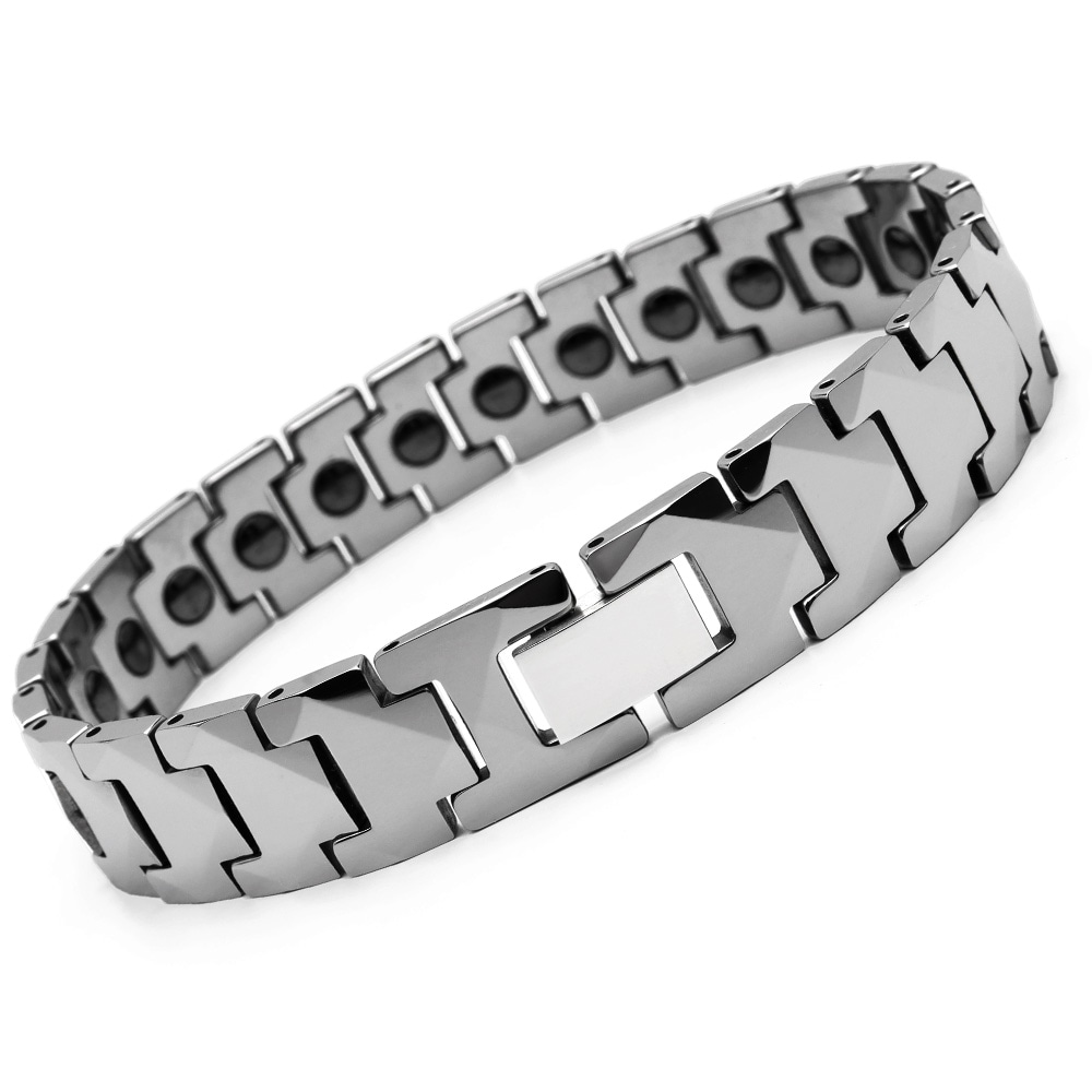 タングステン 磁気ブレスレット [b508-silver]