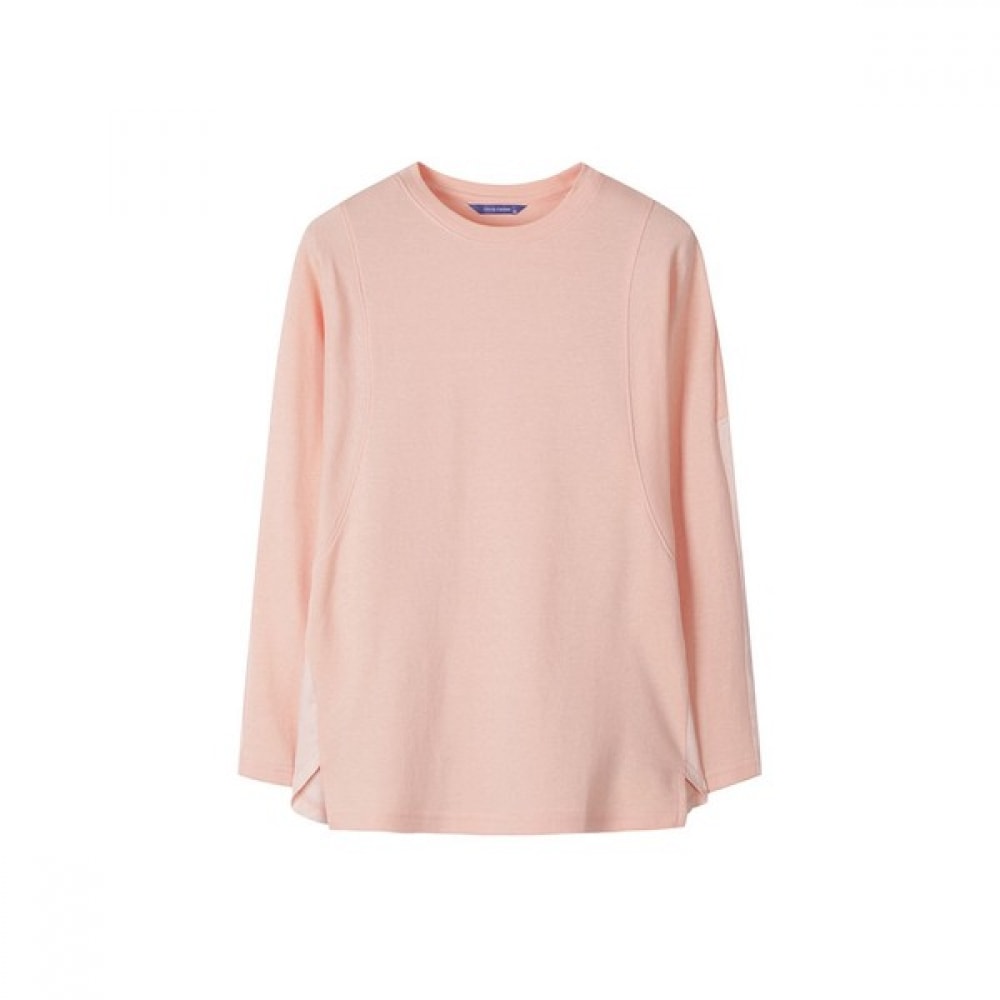 [オリビアハスラー] オレンジラウンドネックスティングレーTシャツOHBSTS203