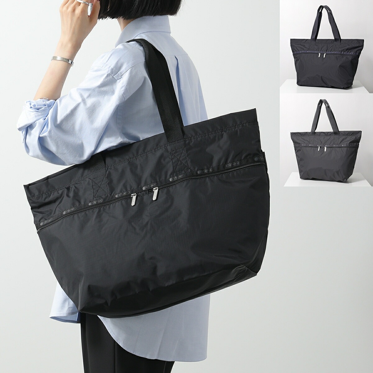 LeSportsac レスポートサック トートバッグ CARLIN ZIP TOP TOTE BAG カーリン ジップ トップ 3688 レディース ナイロン 軽量 鞄 カラー3色