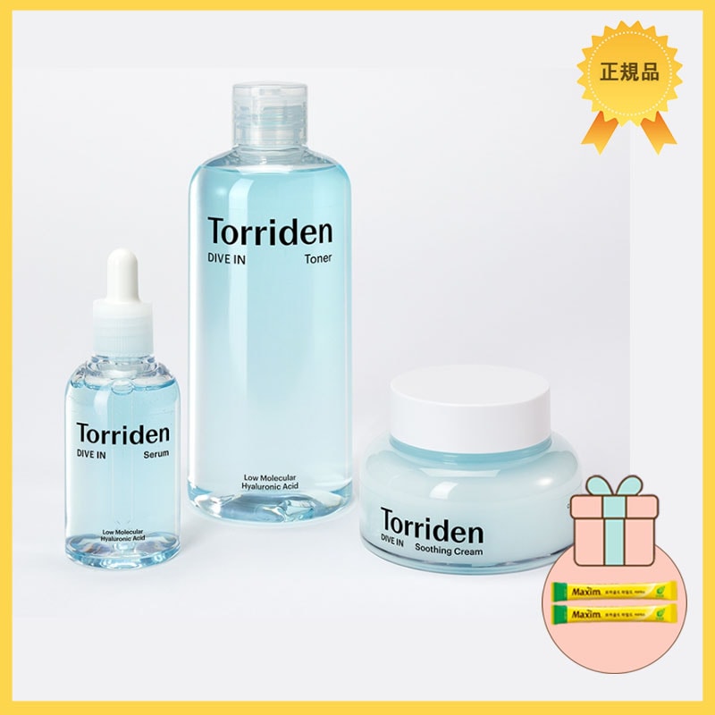 【正規品】ダイブイン低分子ヒアルロン酸3種セット(セラム50ml+トナー300ml+スーディングクリーム 100ml) 5,450円