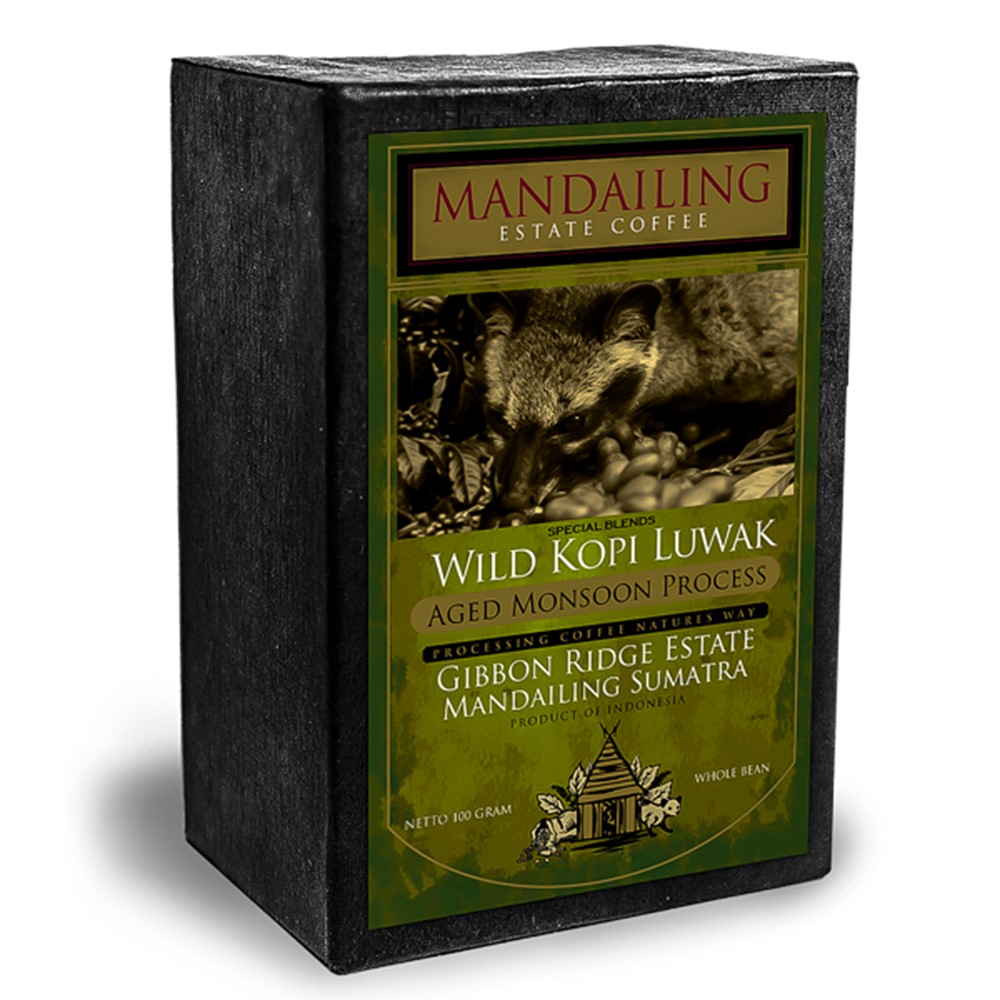 インドネシアコーヒー Wild Kopi Luwak ワイルド コピルアク　スペシャルブレンド　Aged Monsoon Process　100g　焙煎豆