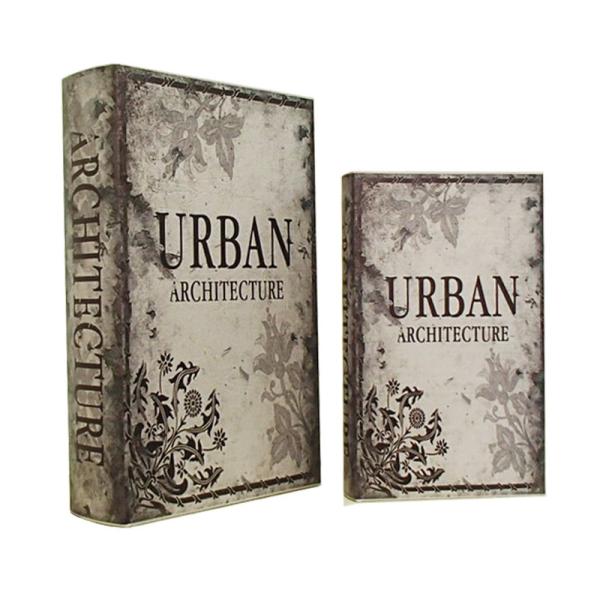 ブックボックス 本型 ブック型収納 小物入 本 ダミー 貴重品保管 大小2点セット 3BB232