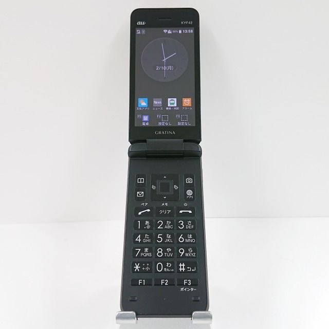 GRATINA KYF42 au ブラック 送料無料 本体 c09927 【中古】