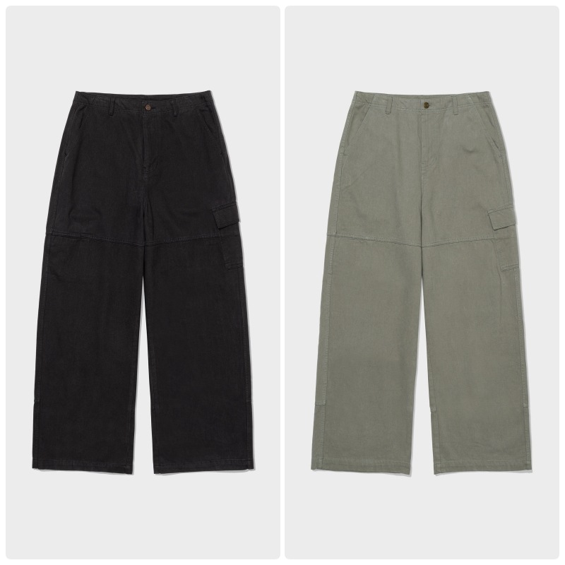 【LOW CLASSIC】 25FW PEACH SKIN CARGO PANTS : 2COLORS