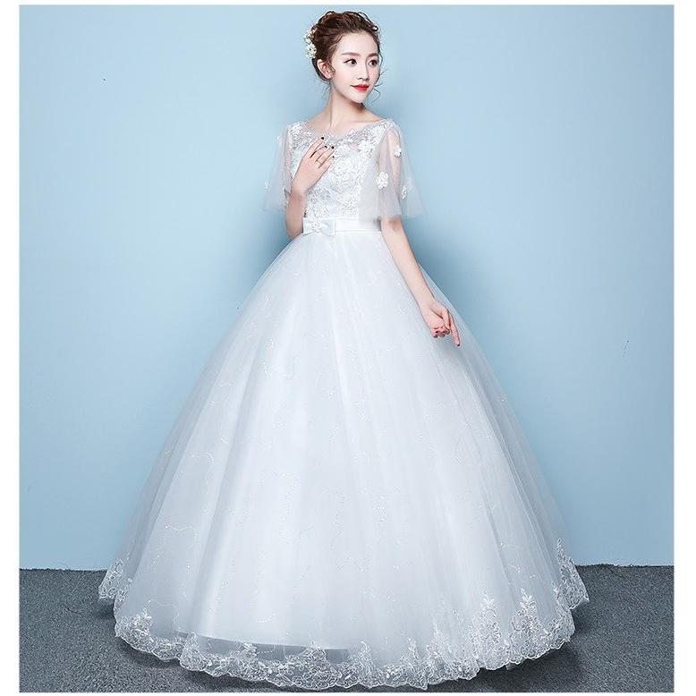 店長おすすめウェディングドレス 花嫁 ウエディングドレス 白 オフホワイト 安い ブライダル wedding dress 結婚式 プリンセスラインドレス 二次会 格安 大きいサイズ パーティード 披露