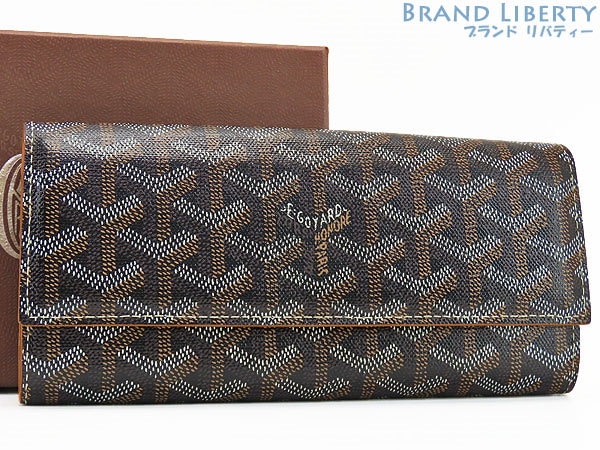 GOYARD ゴヤール 二つ折り 財布 ブラック ブラウン