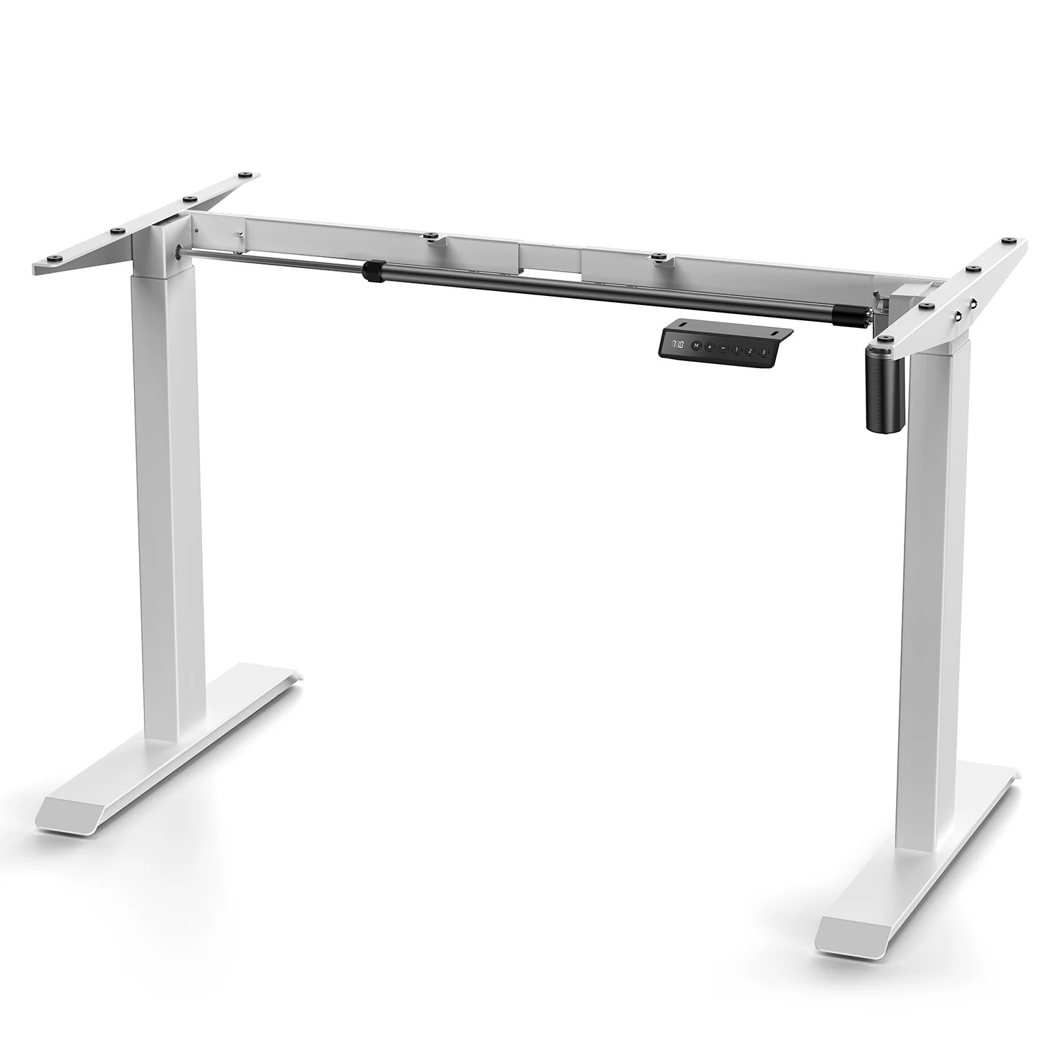 1196電動昇降デスク用フレーム メモリ機能付き スタンディングデスク 幅95~160cmx奥行き45cm~65cmの天板に対応 電動で上下昇降するデスク専用フレーム 電動 昇降式デスク 上下自動昇降