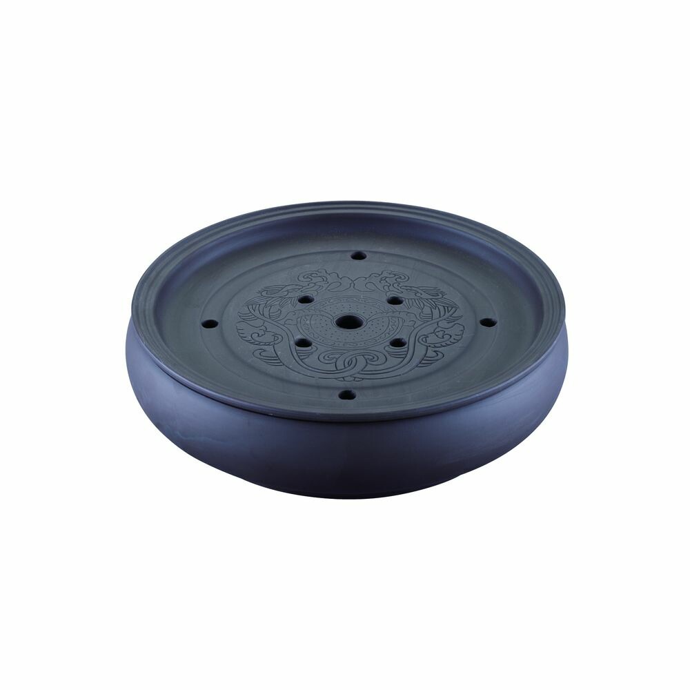 （まとめ買い）カンダ 紫砂 茶盤 （71073） [x3]