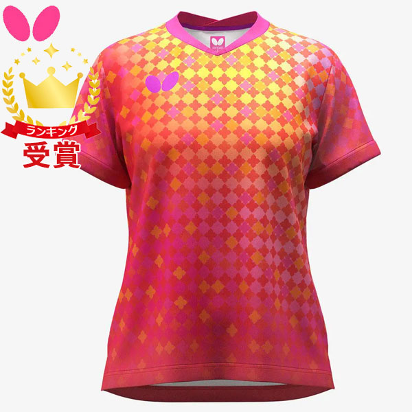 バタフライ Butterfly 卓球 ミナレア シャツ レディース 46549-016 JTTA公認