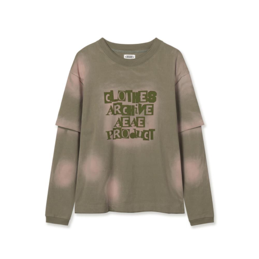 AEAE FADED LAYERED LS SAGE GREEN AE44FULS005SGN