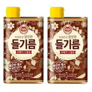 濃い エゴマ油 500ml 2EA / オメガ3配合 / K-Food 韓国ソースドレッシング