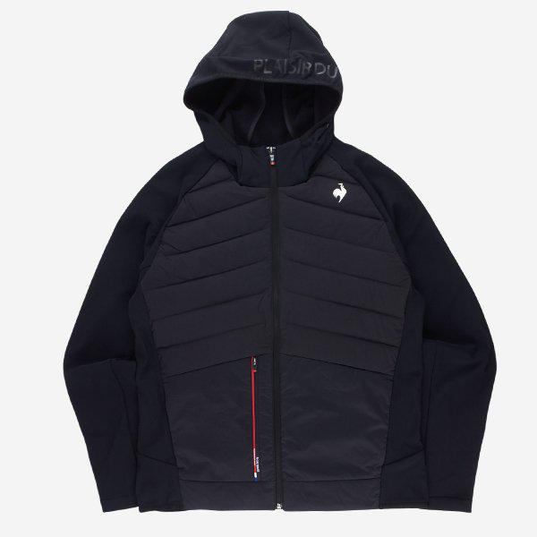 レギュラーフィット トリコットボンディングフード ダックダウンジャケット QQ121EFT12 BLK_P414025441