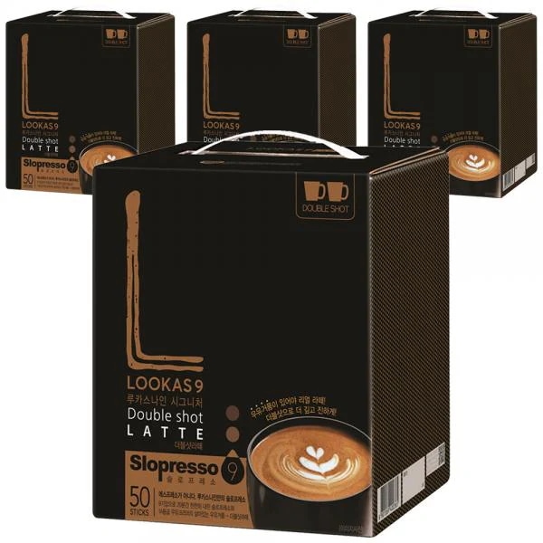 ルーカスナイン シグネチャー ダブルショットラテ 50STICKSx4EA 루카스나인 시그니처 더블샷 라떼 50STICKSx4EA