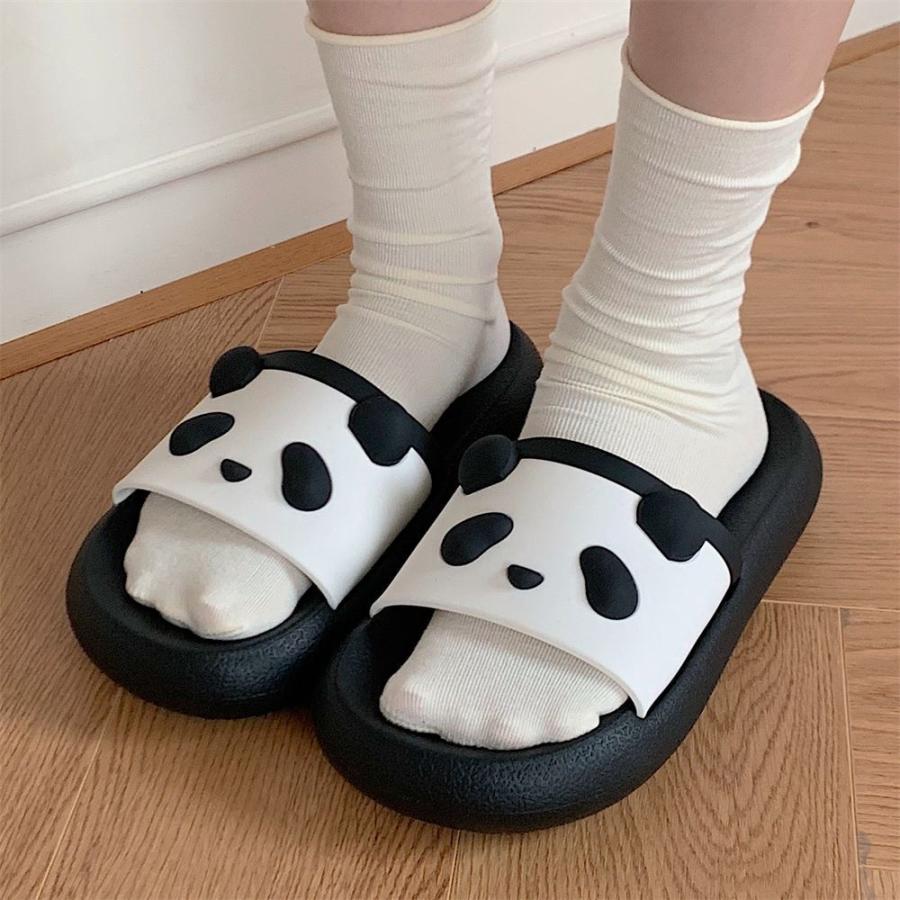 团购8件套ルームシューズ スリッパ 夏用 室内履きスリッパ 夏スリッパ eva パンダ panda 外履き ベランダサンダル 涼しい おしゃれ 超軽量