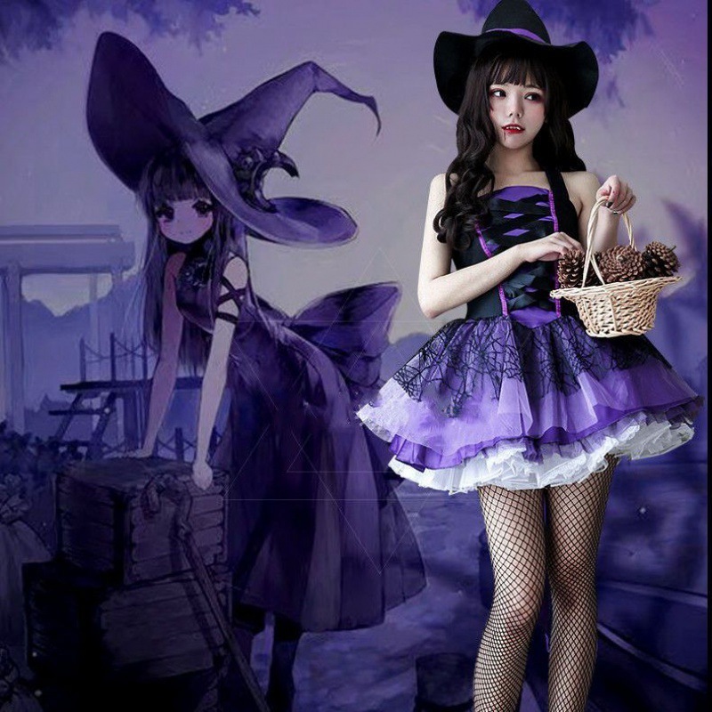 ハロウィーン大人服コスプレ魔女服呪術師服パーティー服cos吸血鬼化粧舞踏会