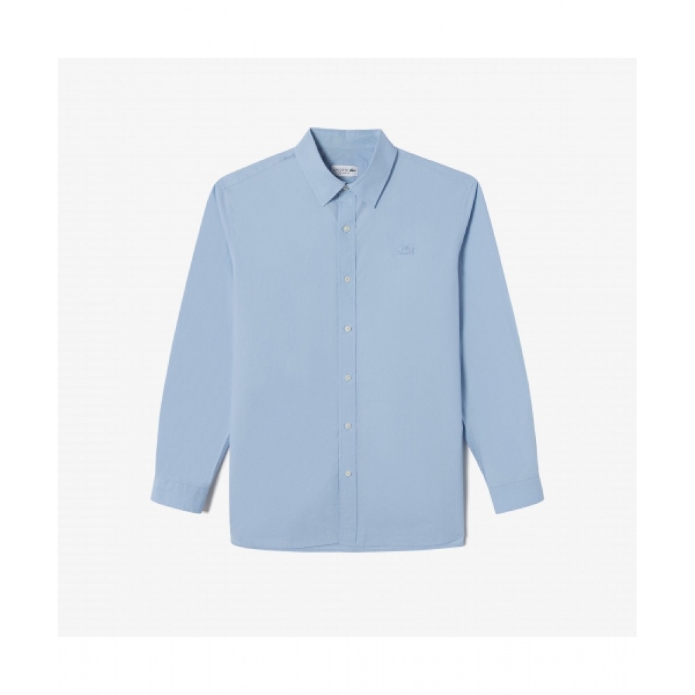 LACOSTE メンズタイプライターシャツ [スカイブルー]