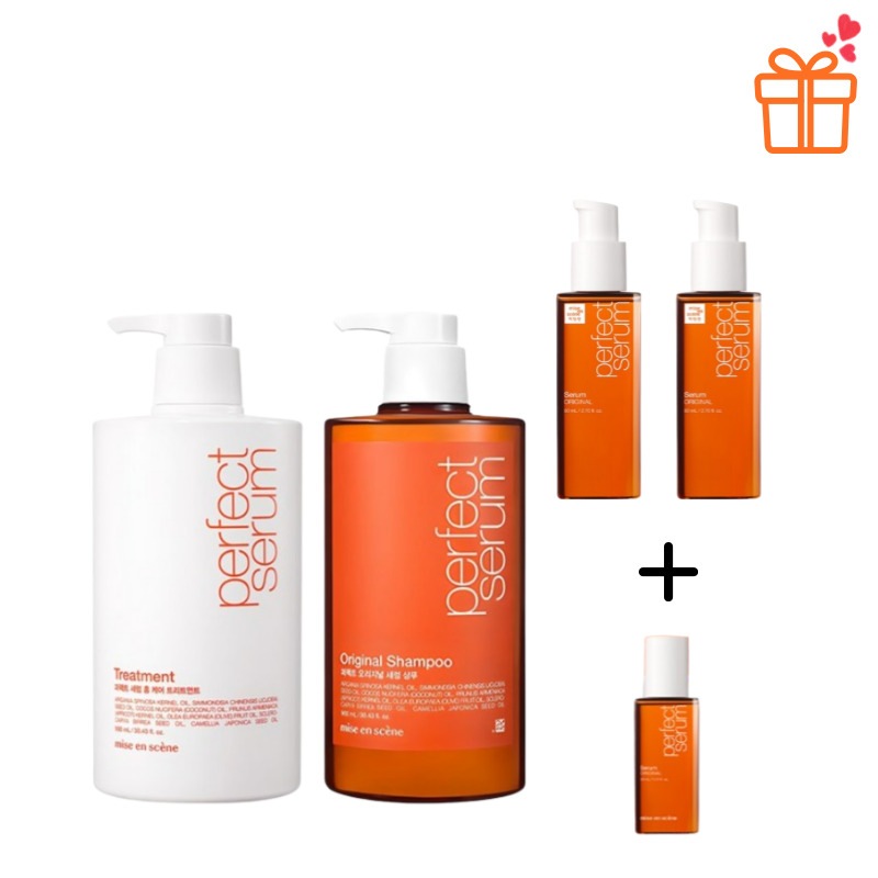 【大容量企画セット】パーフェクトセラムシャンプー900ml＋トリートメント900ml＋ヘアセラム80ml×2本＋ミニサイズ30ml付き／シャンプーセット／ヘアケア／大容量クリニック／ヘアオイル/携帯用 5,504円