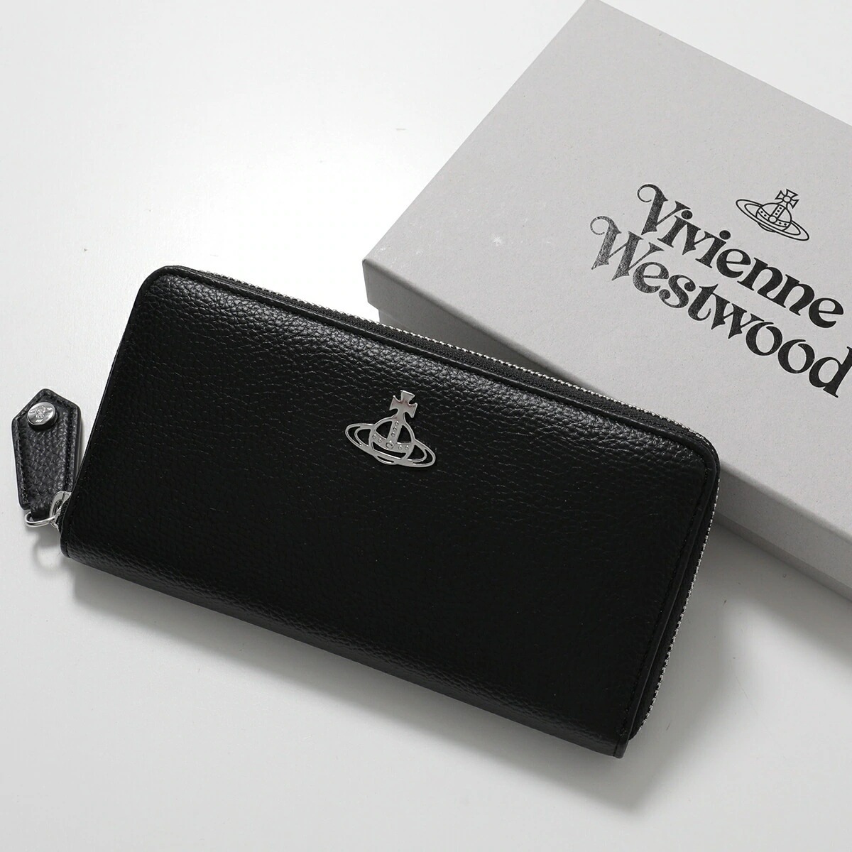 Vivienne Westwood ヴィヴィアンウエストウッド ラウンドファスナー長財布 51060058W S000D レディース オーブ エコレザー N403/BLACK 【mega】
