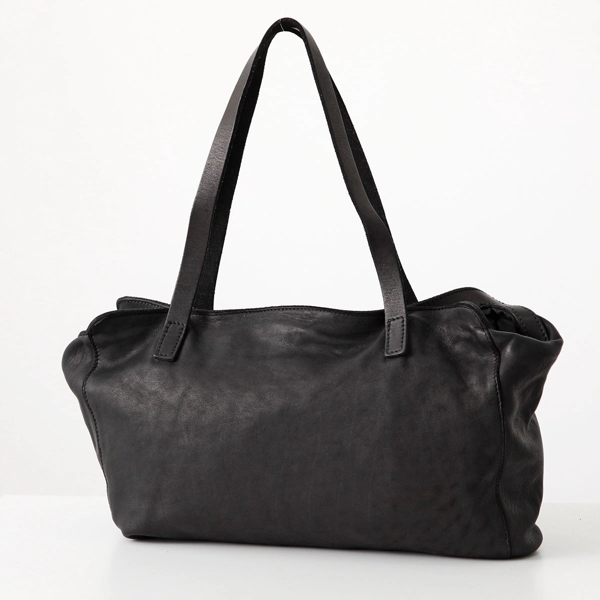 GUIDI グイディ トートバッグ SOFT HORSE FULL GRAIN RT01 メンズ ソフト ホース フル グレイン レザー ロゴプレート 鞄 BLKT 71,260円