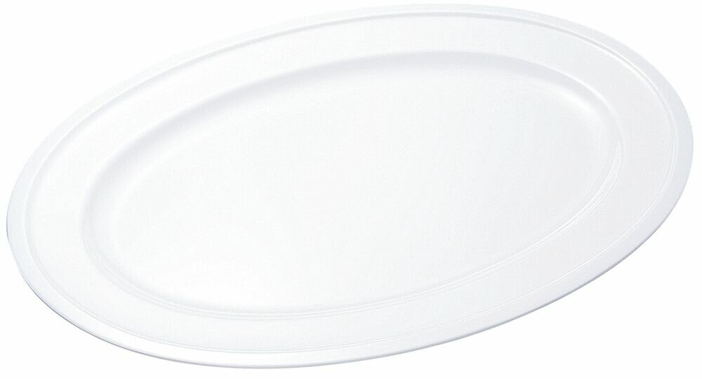 メラミン食器 白 小判皿 22インチ PW-12白