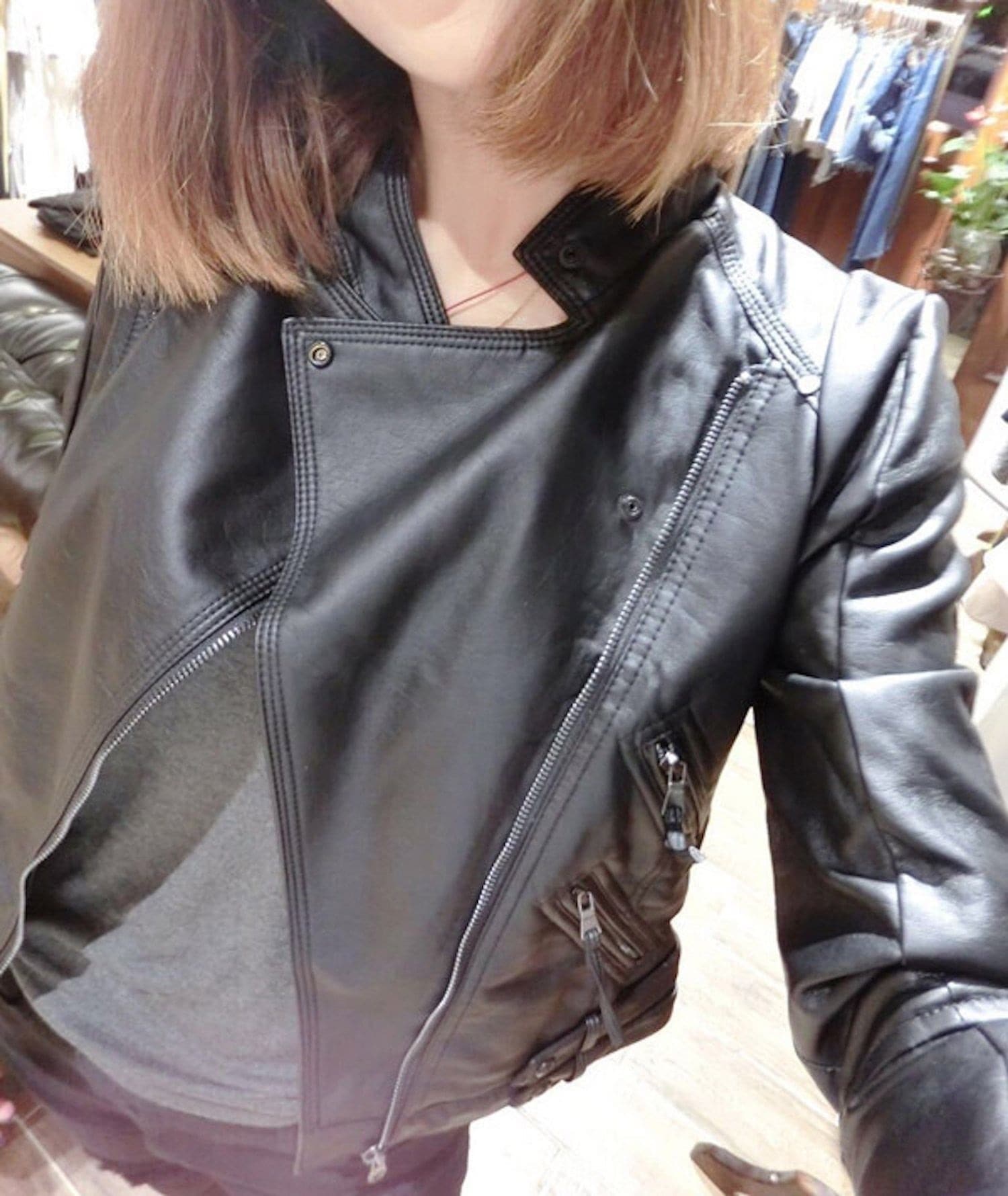 ライダースジャケット レディース レザージャケット ショット ライダース ジャケット 秋 着こなし 革ジャン 30代 ブランド 春 サイズ スエード 50代 20代 ブルゾン レザー 冬 革 おしゃれ