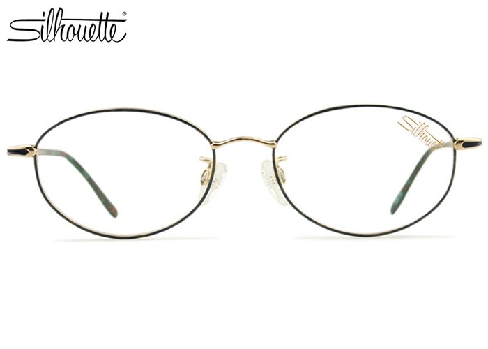 シルエット Silhouette m6766/2 v8051 グリーン/ゴールド 眼鏡 オーストリア製 婦人 レディース チタン
