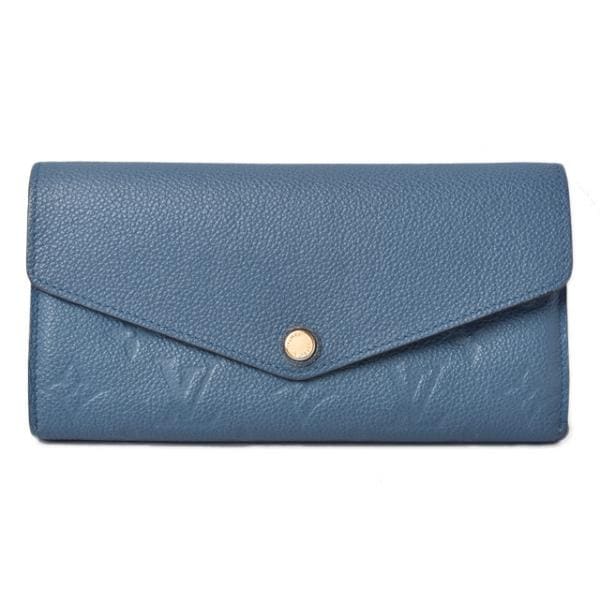 財布 LOUIS VUITTON M41859 中古 LOUIS VUITTON モノグラムアンプラント ポルトフォイユサラ デニムアンクル