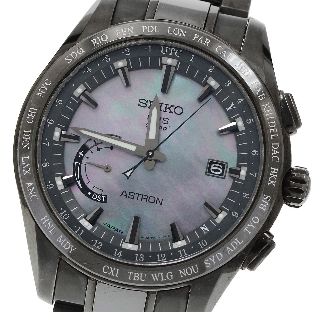 セイコー SEIKO 8X22-0AF0-2/SBXB091 アストロン 2016年限定モデル デイト ソーラー電波 メンズ _941969【中古】
